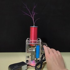 Portable Trigger Mode Tesla Coil Handheld Tesla Coil Artificial Lightning DIY