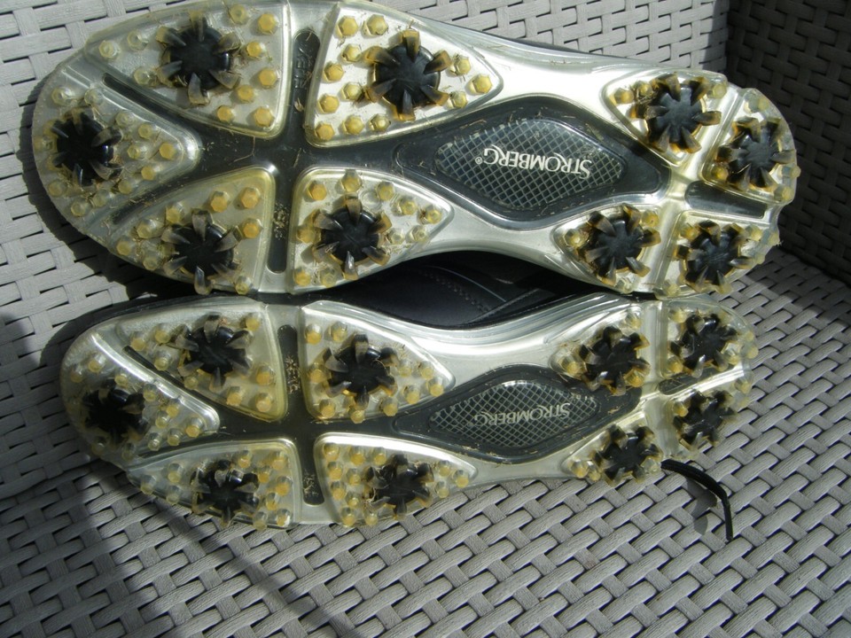 Stromberg Tour Classic Waterproof Spiked Golf Shoes Black Size uk 10