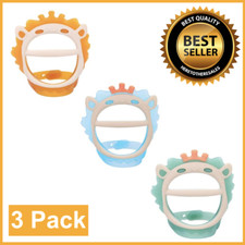 Baby Teething Toys for 0-12 Months Natural Teethers for Babies BPA Free - 3 Pack