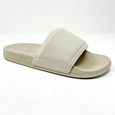 STNDRD Standard Los Angeles Monaco Suede Beige Mens Comfort Slides Sandals
