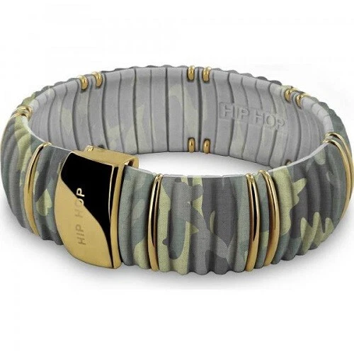 Braccialetto Moda Hip Hop Set 2 Bracciali Uomo FUNEIA - Maglia Cubano Oro E Argento Acciaio Inox Bracciali Uomo Argento - Foto 3