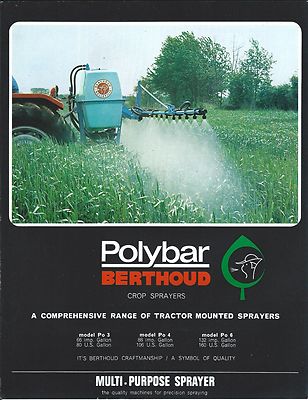 Farm Equipment Brochure - Berthoud - Polybar - Crop Sprayer for Tractor (F5140)
