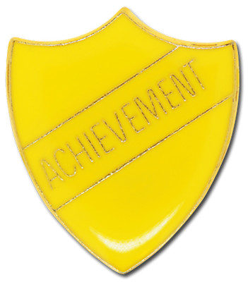 Leistungspreis Pin Anstecker in gelbem Emailleschild