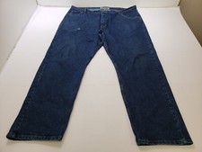 Wrangler Mens Jeans Authentics Straight Leg 100 Cotton Denim Blue size 42x32