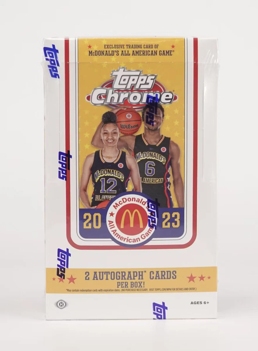 NEW RELEASE - 2023 Topps McDonalds All American Chrome Basketball Hobby Box