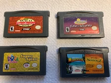 Game boy advance games lot of 4. Dora,shrek Madagascar, Odd Parents, Thornberry