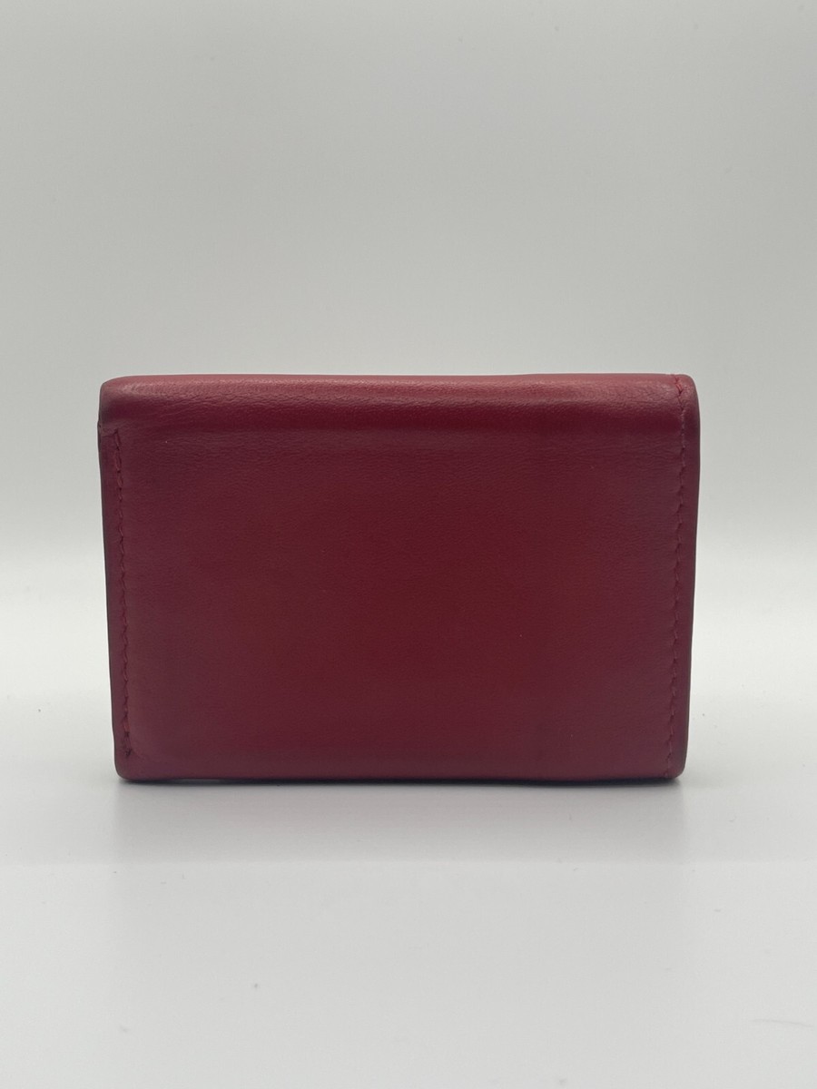 ★人気★ Balenciaga Papier Mini Wallet Red BALENCIAGA Papier Mini Wallet red Leather - Trifold Wallet