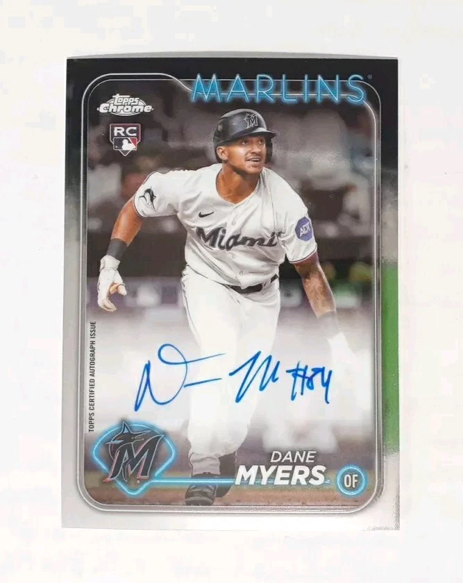 Lote de equipo refractor autógrafo Topps Chrome Miami Marlins 2018-2024 Foto 2 de 4