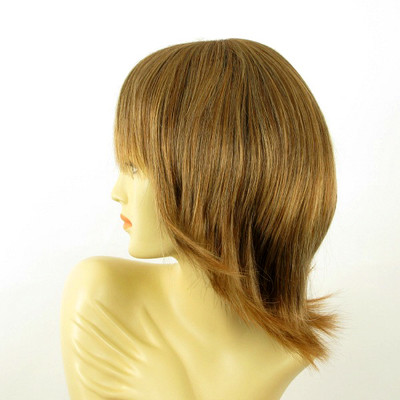 Perruque Femme Châtain Clair Mèches Blond Doré Et Cuivre – Modèle Ninon