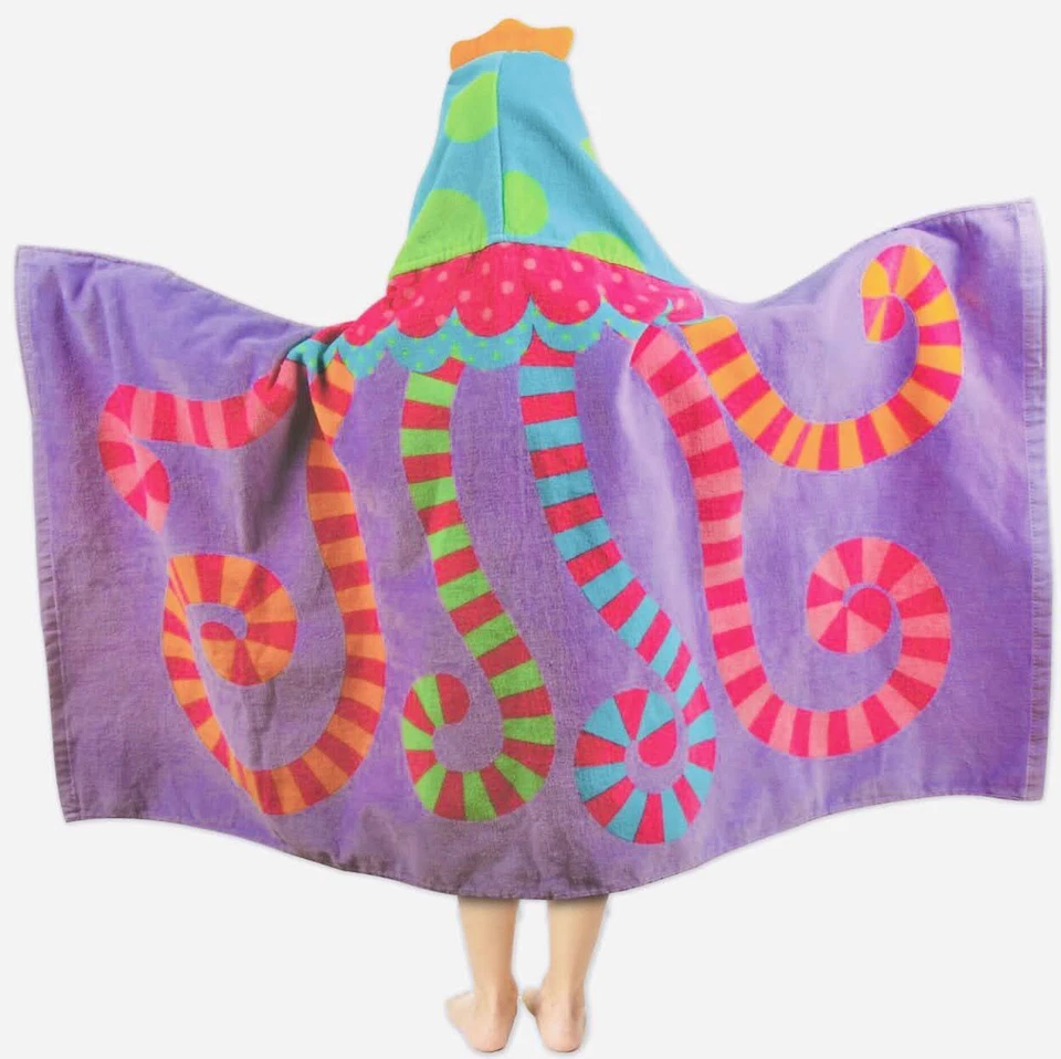 Albornoz Stephen Joseph 46"x24" medusas con capucha terciopelo suave para nadar playa Foto 2 de 4