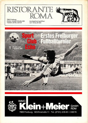 1982 tournament with SC Freiburg FC Freiburg 1.FC Cologne Mönchengladbach Germany.