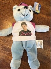  NSYNC Justin Timberlake Stuffed Bear with Tag 2000 Rare Bear EUC