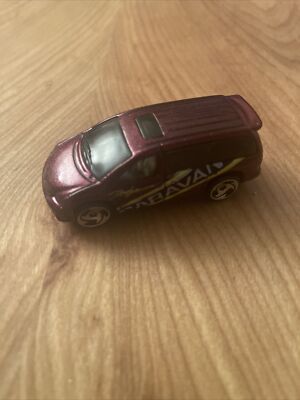 1997 Hot Wheels Mattel Diecast Dark Red Dodge Caravan First Editions #633  MINT
