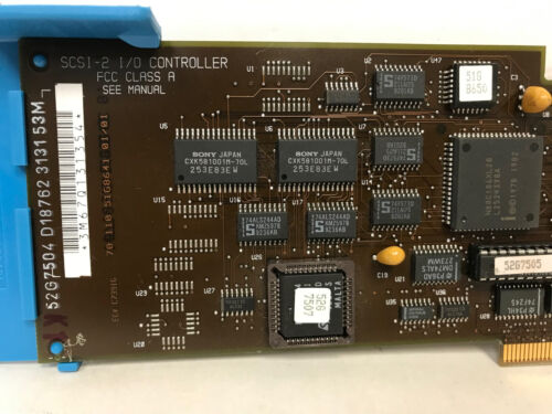 IBM 52G7504 SCSI-2 I/O CONTROLLER RS 6000 MCA W/EXTERNAL SCSI TERMINATOR 51F7737 - Picture 2 of 6