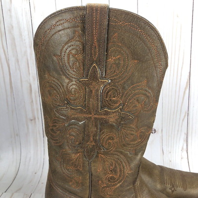 Bottes Western Talon 4cm Bottes Cowboy Sendra 3434 - Cuir Véritable - Talon 4cm - Marron - Taille 45 EU Boots Homme