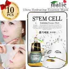 Facial Mask Sheet Stem Cell 10pcs / Ultra Hydrating Essence Moisture Mask Sheet