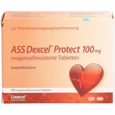 DEXCEL PHARMA GMBH ASS Dexcel Protect 100 mg magensaftres.Tabletten 100 St PZN09318809