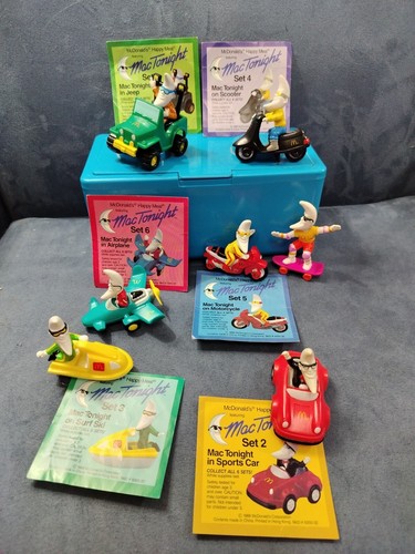 McDonald’s Happy Meal Toys 1988 Moon Man Mac Tonight Lot Of 7 All Different - Picture 2 of 9