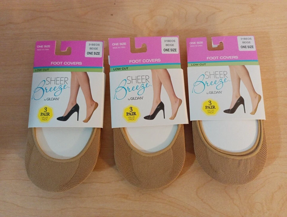 GILDAN® Mujer Cubiertas para Pies Calcetines 3/6/9 Pares "BREEZE~TALLA ÚNICA" Foto 3 de 4