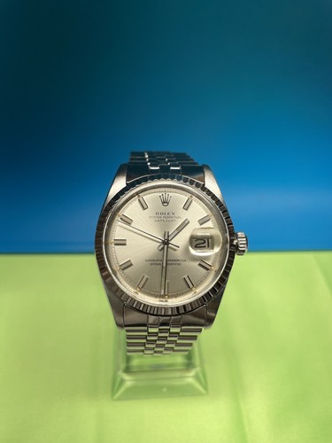 Rolex Date Just 1601 36mm Wide Boy Hands + Dial Vintage Serial 367xxxx