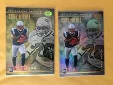Sony Michel 2018 Panini Illusions Base Parallel RC Lot 2 Gold 252/499