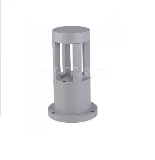 Paletto Giardino V-TAC 8321 LED 10W 450LM IP65 Grigio 6400K 25cm