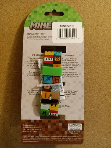 Minecraft LED Digital Watch Gamers Brand New FREE SHIPPING - Picture 2 of 6