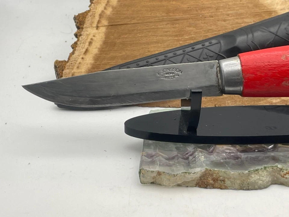 Cuchillo de hoja fija vintage E Jonsson Mora Suecia Puuko--2034.24 Foto 4 de 4