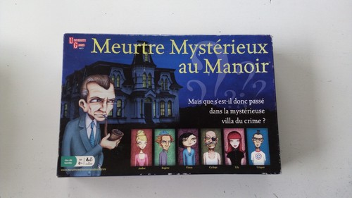 Jeu De Société Meurtre Mystérieux Au Manoir – Version CLUEDO, 2 Joueurs Et Plus, Occasion Complète