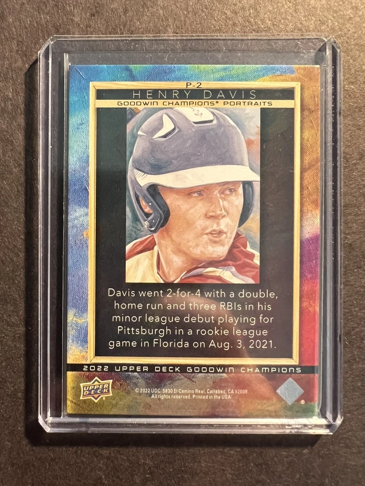 Henry Davis 2022 Goodwin Champions Portraits #P-2 - Image 2 of 2