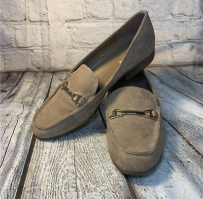 Bandolino Lapenta Suede Loafers, Truffle, Size 8 | eBay