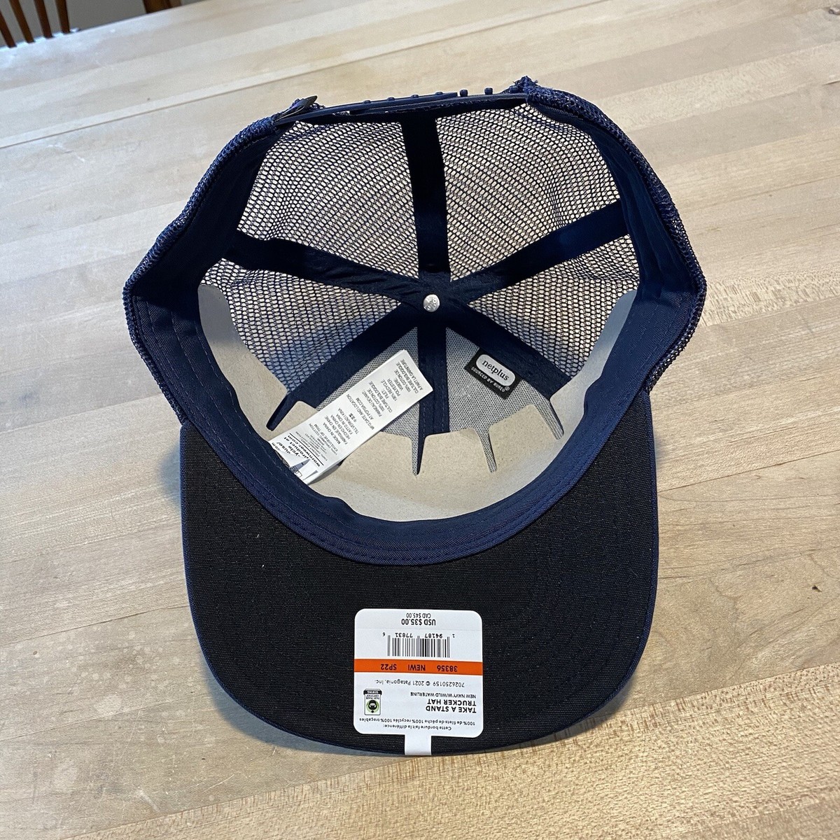 Patagonia Take A Stand Trucker Hat - With Tags - Navy W