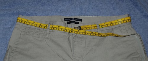 NWOT Size 12 GAP Beige Subtle Pinstripes Trouser Stretch Pants - Picture 8 of 12