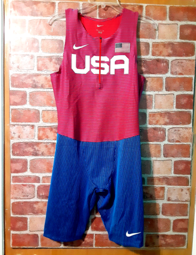 Nike Pro Elite Team USA International Sleeveless Speedsuit AO8505-602 Size M - Picture 1 of 6