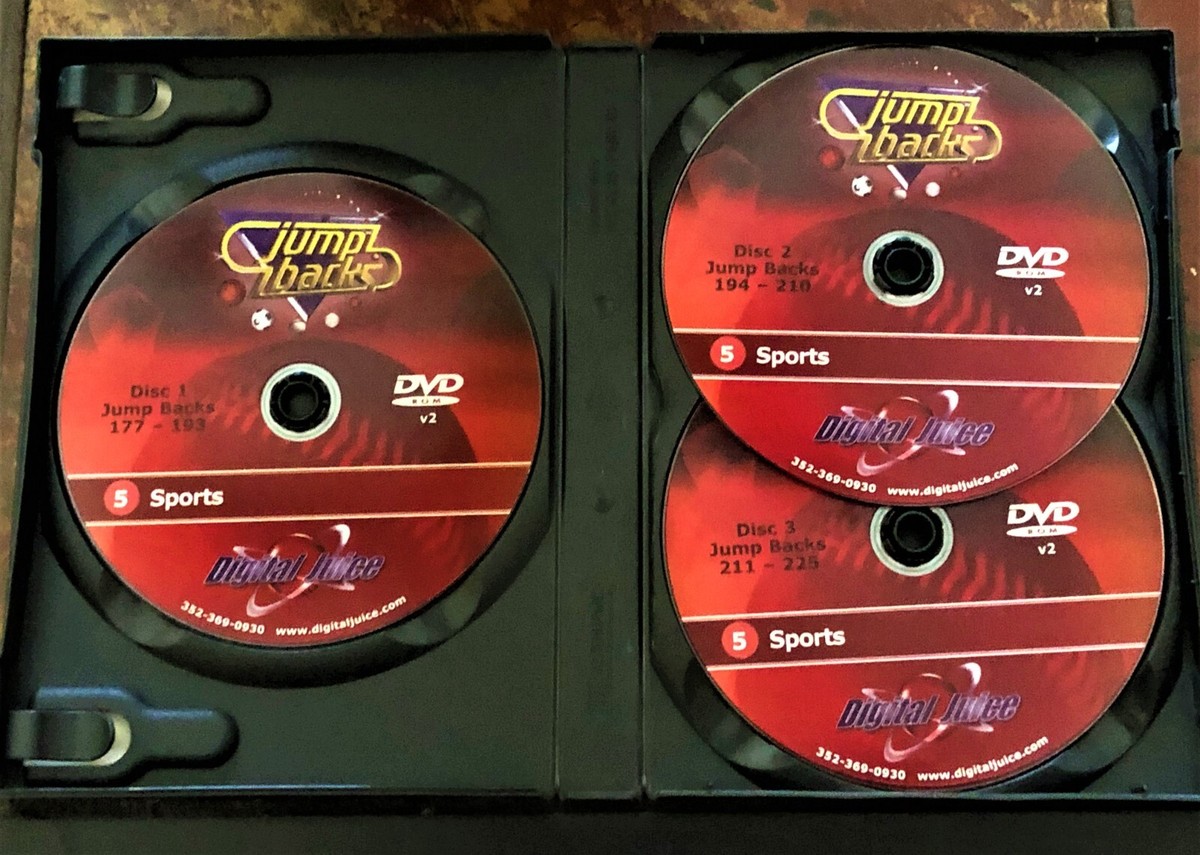 リズムジャンプDVD 計3枚 DIGITAL JUICE JUMP BACKS VOLUME 5 SPORTS 3 DISC SET WITH