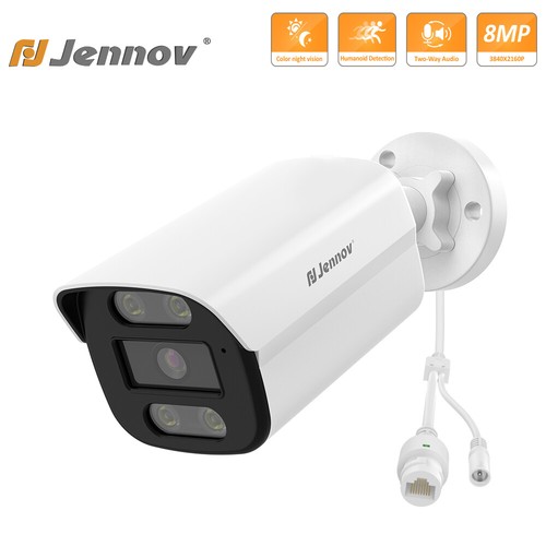 4K 8MP IP Camera with Audio and Color Night Vision