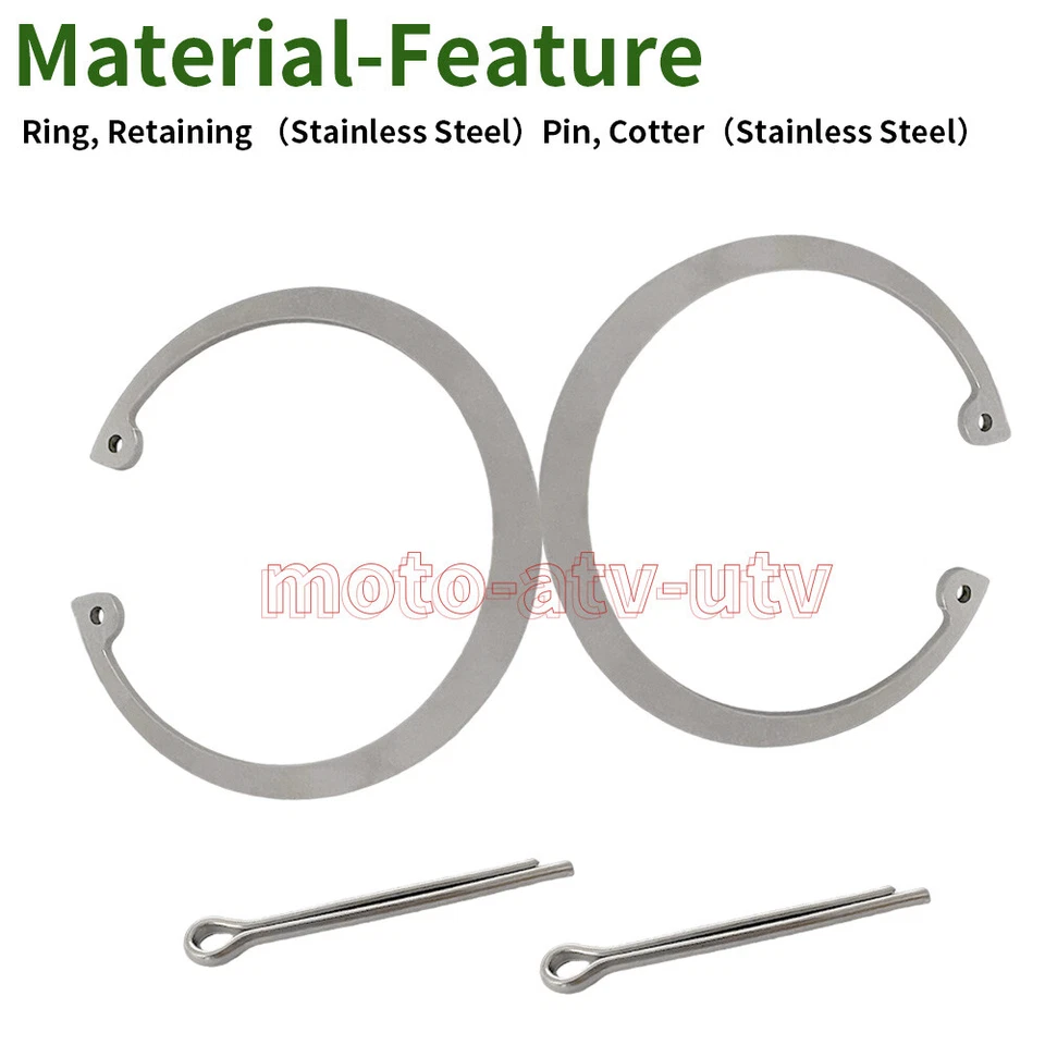 Front Rear Wheel Bearings Kit Set for Polaris Sportsman 550 850 1000 2009-2022 Foto 4 de 4