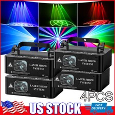 500mW DMX RGB LED Laser Beam Scanner Projector DJ Disco Party Stage Laser Light