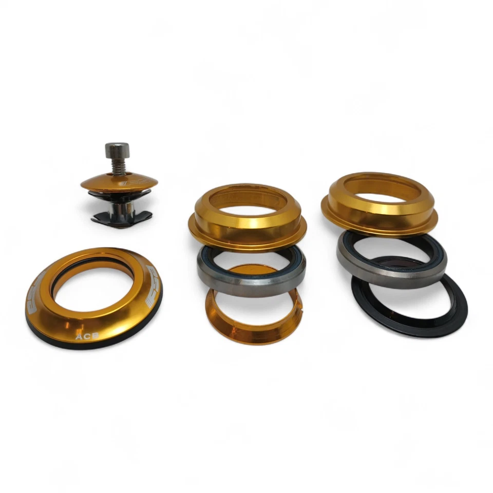 Auriculares FSA ACB dorados semi integrados NOS RETRO 1 1/8"" Foto 4 de 4