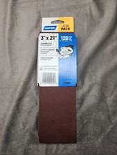 Norton Abrasives 3x21 Sanding Belts 120 grit - 5-pack