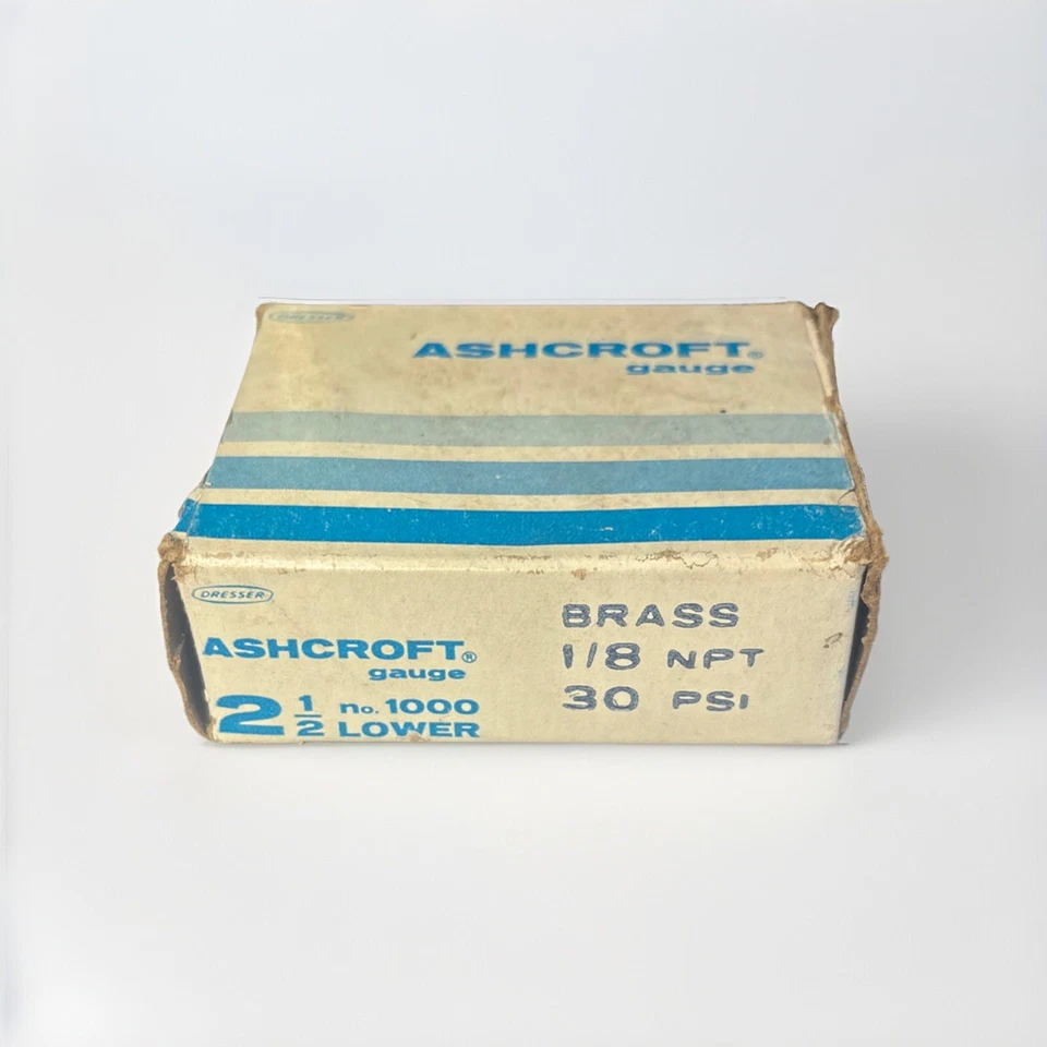 Ashcroft No. 1000 2 & 1/2” Brass 1/8” NPT 30 PSI Lower Pressure Gauge - Image 2 of 4