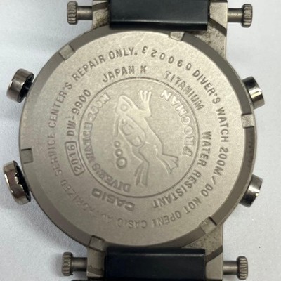 Casio G-shock Dw-9900 Frogman Titanium Case 1999 Digital Watch