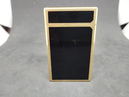 Encendedor de Gas Dupont Vintage Línea Lacada Negra 1L Estado de Funcionamiento - Imagen 3 de 8