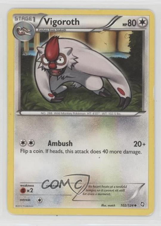 Vigoroth Pokémon Black & White Dragons Exalted #102