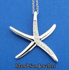 Starfish Pendant, Sterling Silver
