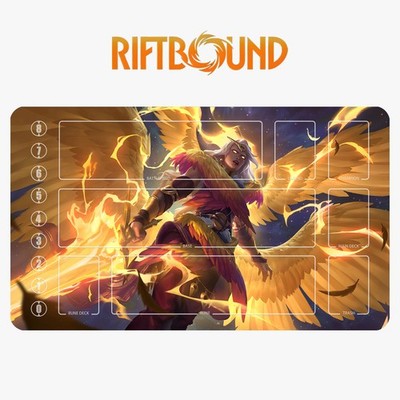 Kayle Riftbound Playmat League of Legends Playmat+Bag Card Game Mat 03