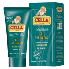 Cella Milano Organic Pre Shave Gel 75ml – Aloe Vera Enriched Formula for... 