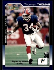 Thurman Thomas 2000 Score #98 Miami Dolphins NFL READ FREE SHIPPING AutographDen
