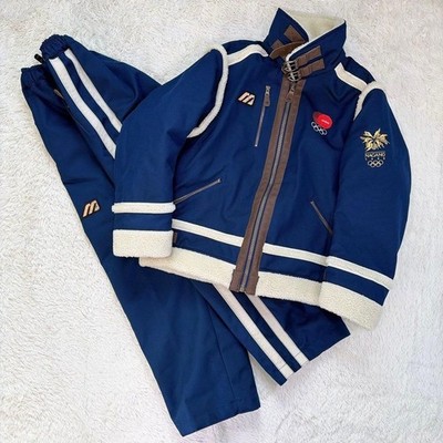 Vintage Mizuno Nagano Olympic Japan 1998 Boa Sherpa Jacket and Pants Size S