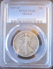 1917-D Obverse Walking Liberty Half Dollar PCGS VG08